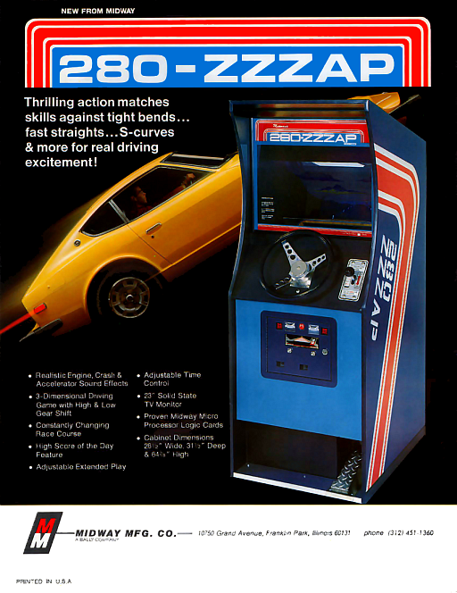 Datsun 280 Zzzap Game Cover